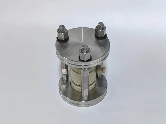 High pressure three-electrode solid state battery